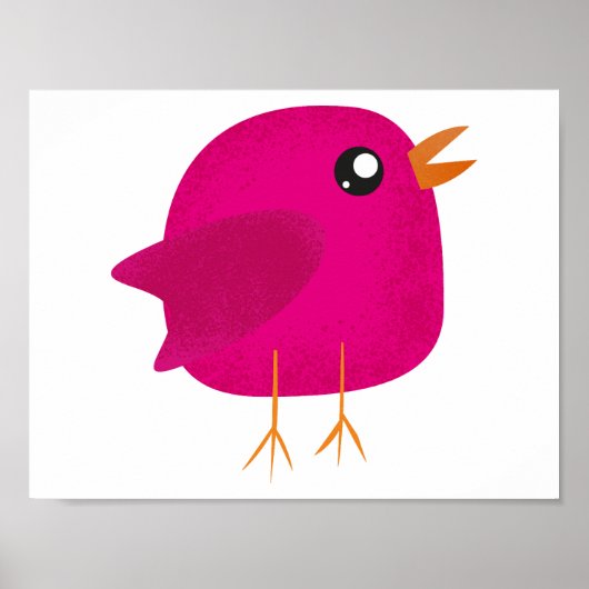 Poster Enfants oiseau mignon (Devant)