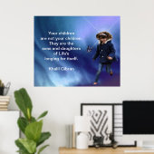 Poster Enfants par Kahlil Gibran (Bureau à domicile)
