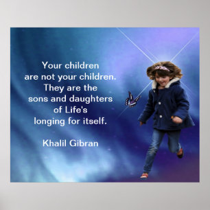 Poster Enfants par Kahlil Gibran