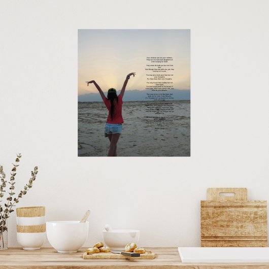 Poster Enfants par Kahlil Gibran (Cuisine)