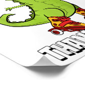 Poster Enfants Patinage Jour de l'Action de grâce Cool Pa (Coin)