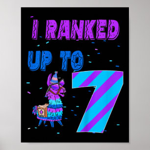Poster Enfants que j'ai classés jusqu'à 7 Jeu vidéo 7e an
