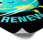 Poster Enfants Recycler Réutiliser Repenser Repenser Jour (Coin)