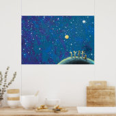 Poster Enfants Regardant Night Sky (Cuisine)