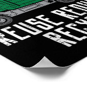 Poster Enfants réutiliser Réduire Recycle Garbage Truck E (Coin)