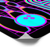 Poster Enfants Rollin Into 6 Bowling 6e Anniversaire Parc (Coin)
