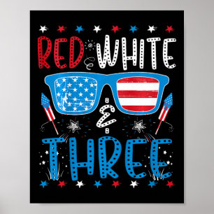 Poster Enfants Rouge Blanc Et Trois Drôle 3ème Anniversai