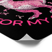 Poster Enfants Sensibilisation au cancer du sein Je porte (Coin)