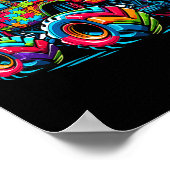 Poster Enfants Sensibilisation sur l'autisme Monster Truc (Coin)