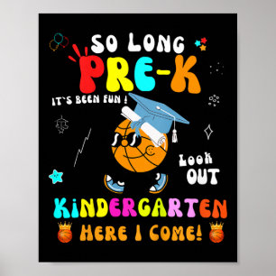 Poster Enfants Si Longs Pré-k jardin d'enfants ici je vie