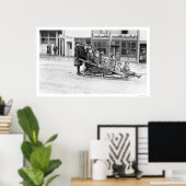 Poster Enfants Sleigh Seward Alaska 1912 (Bureau à domicile)