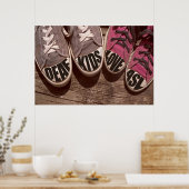 Poster Enfants Sourds Aiment ASL 36" x 24" (Cuisine)