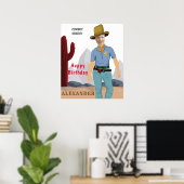 Poster Enfants Spécial Sheriff Cowboy Photo AJOUTER (Bureau à domicile)