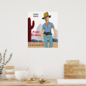 Poster Enfants Spécial Sheriff Cowboy Photo AJOUTER (Cuisine)