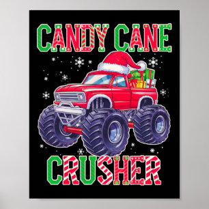 Poster Enfants Sucre de canne de Noël Croisher Xmas Monst