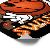 Poster Enfants Super Merry Swishmas Noël Noël Noël Basket (Coin)