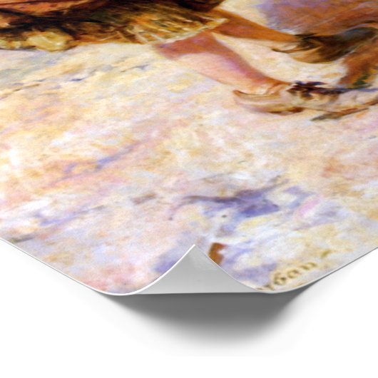 Poster Enfants sur la plage (Coin)