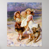 Poster Enfants sur la plage (Devant)