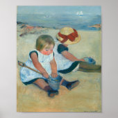 Poster Enfants sur la plage | Mary Cassatt (Devant)