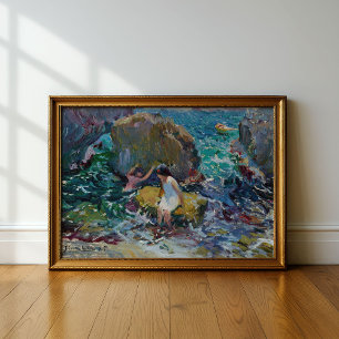 Poster Enfants sur le rivage, Jávea Joaquín Sorolla