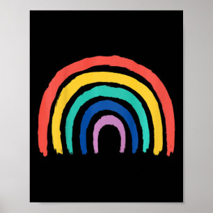 Poster Enfants Sweet Enfants Rainbow Design Peint Girl Gi