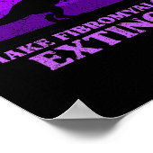 Poster Enfants T Rex Dino Faire Fibromyalgie Distincts (Coin)