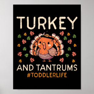 Poster Enfants Thanksgiving Toddler Life Turquie Tantrums