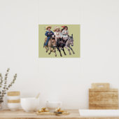 Poster Enfants victoriens et chevaux (Cuisine)