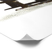 Poster Enfants vintages Dormir Noël hiver (Coin)