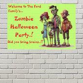 Poster Enfants Zombie Famille Halloween