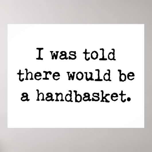 Poster Enfer dans un mème de panier (Devant)