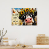 Poster Enfin assez âgé Vache (Cuisine)