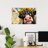 Poster Enfin assez âgé Vache (Bureau à domicile)