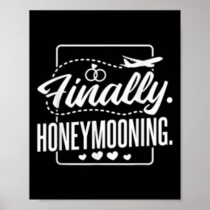 Poster Enfin Lune de miel, Couple Et Honeymoe Nouveaux ma