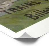 Poster Engadin Suisse Vintage ferroviaire (Coin)