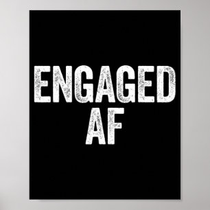 Poster Engagé Af Shirt Mariée Et Jeune Mariée