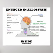 Poster Engagé Dans L'Allostase À L'Intérieur (Hormones En (Devant)