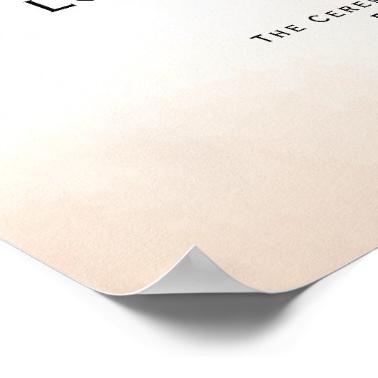 Poster Engagement d'amour ♥ Certificat Mariage (Coin)