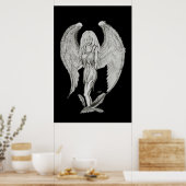 Poster Engel - Design noir et blanc (Cuisine)