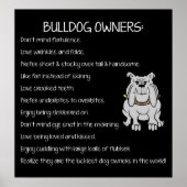 Poster Engelse Bulldog Lovers (Voorkant)