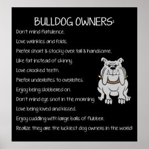 Poster Engelse Bulldog Lovers