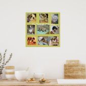 Poster Engelse Bulldog Puppies (Keuken)