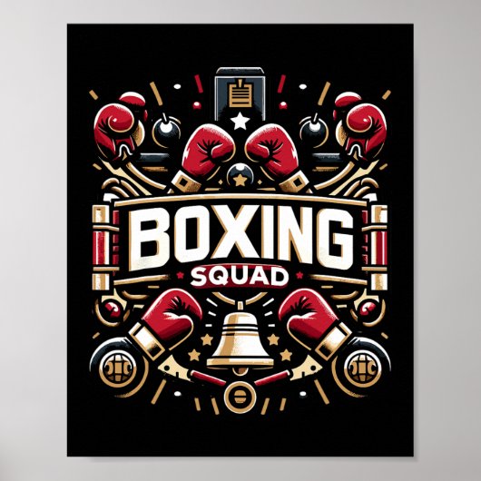 Poster Engin De Boxe Pour Les Boxes (Devant)