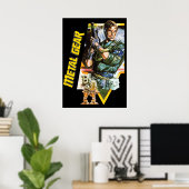 Poster Engin métallique (Bureau à domicile)