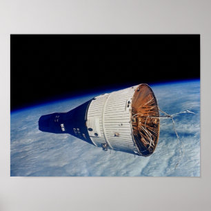 Poster Engin spatial Gemini 7 vu de Gemini 6A