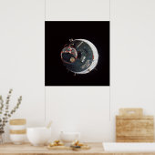 Poster Engin spatial Gemini 7 vu de Gemini 6A (Cuisine)