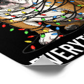 Poster English Bulldog Christmas I'm Fine Everything Is F (Coin)