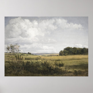 Poster English Paysage Vintage Campagne Imprimer