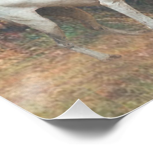 Poster English Pointer chasse les faisans (Coin)