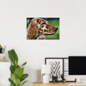 Poster English Setter Art Prints (Bureau à domicile)